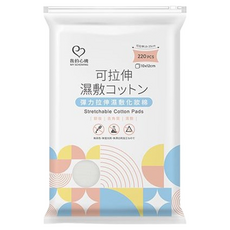 MY SCHEMING 我的心機 彈力拉伸濕敷化妝棉, 220張, 1包