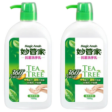 妙管家 抗菌洗手乳 植萃茶樹, 添加植物茶樹精油 抗菌配方 保濕不乾澀, 2瓶