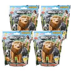 BANDAI 泡澡球入浴球, BIG UUGOKU BIGRA ANIMALS, 橙色香味, 115g, 4個