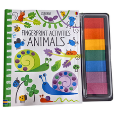 USBORNE 手指印繪畫書 動物, 手指印活動