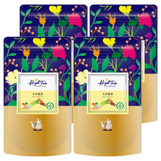 High Tea 伂橙 玉米鬚茶, 台灣在地高品質紅鬚玉米筍, 無咖啡因, PLA立體環保茶包, 2g, 12包, 4袋
