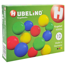 HUBELiNO 軌道積木專用球, 德國製造, 12顆入, 1盒