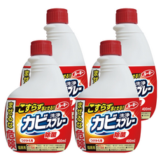 第一石鹼 Rookie 除霉噴霧 補充瓶 紅瓶 Set 2, 400ml, 日本製, 4瓶
