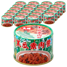 大茂 黑瓜素肉醬, 不含防腐劑、人工色素、糖精, 180g, 24罐