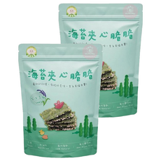 NATURMI 幸福米寶 海苔夾心脆脆 紫米芝麻口味, 30公克, 全素, 非油炸, 無防腐劑, 無化學添加, 適合12個月以上, 紫米芝麻, 30g, 2包