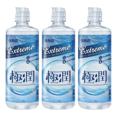 HYDRON 海昌極潤玻尿酸保養液, 隱形眼鏡專用, 深層清潔, 雙重玻尿酸, 360ml, 3瓶