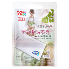 家庭元素 抗菌砧板, 尺寸: 34.5X24.8X(厚)1.1cm, 材質: PP, 中, K-017, 1個
