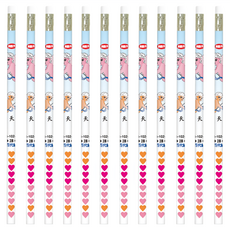 LIBERTY 利百代 小天使圓桿香水皮頭鉛筆 2B CB102 12支入, 12支