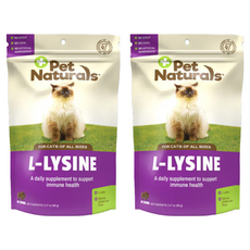Pet Naturals 寶天然 免疫好好貓嚼錠, L-LYSINE, 每日免疫補充劑, 免疫/抗氧化, 2包