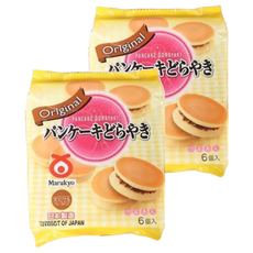 丸京 銅鑼燒 原味紅豆, 日本製造 6個入, 324g, 2包