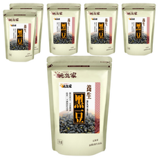元氣家 養生黑豆, 低溫烘培無調味, 美味香酥可口, 健康營養, 素食可用, 200g, 6包