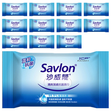 Savlon 沙威隆 清爽潔膚抗菌濕巾, 不含酒精、paraben、螢光劑，質純溫和不傷手, 12包