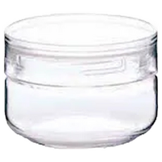 日本星硝 淺型寬口徑清透玻璃儲物罐 170ml, 1罐
