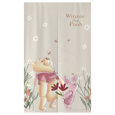 Winnie the Pooh 小熊維尼 對開式長門簾 迪士尼半分野式長布簾85x140cm, 140 x 85cm, 維尼小豬