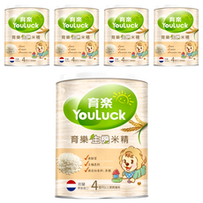 YouLuck 育樂 有機米精, 無麩質, 有機原料, 無添加香料、蔗糖, 250g, 5罐