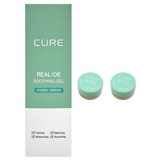 KIMJEONGMOON-ALOE CURE REAL:OE 蘆薈舒緩凝膠 Hydro-Green, 保濕, 鎮靜, 平衡, 滋養套組, 1組