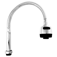 bathtem 廚房可調節式波紋管 O-300 出水口過濾網，一鍵噴灑按鈕, 1個