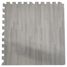 經典日式風耐磨木紋巧拼地墊 Set 4, 60x60x1cm, 灰木紋, 1.1kg, 1組, 60 x 60 x 1cm