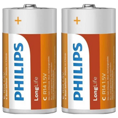 PHILIPS 飛利浦 2號碳鋅電池, 24顆, 2組