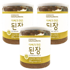 bebefood 寶寶福德 韓式大醬, 200g, 韓國產, 3罐