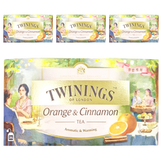 TWININGS 唐寧茶 香橙肉桂茶 25入 茶包, 2g, 25包, 4盒
