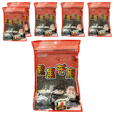 耆盛食品 熟黑芝麻, 220公克, 嚴選食材, 涼拌小菜/壽司/飯糰適用, 220g, 6包