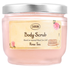SABON 身體磨砂膏 玫瑰茶語, 320g, 1罐
