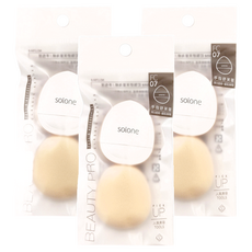 Solone 訂製舒芙蕾海綿 手指撲 Set 2個, 15mm厚度, 精巧手指形狀設計, 3包