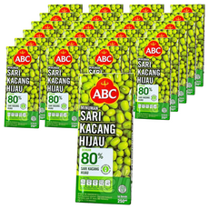 印尼 ABC MINUMAN SARI KACANG HIJAU 綠豆風味飲料 - 24 瓶裝, 250ml, 24入