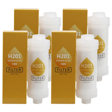 94要便宜 香氛淨水器 Set, H201 水蜜桃款, 適用蓮蓬頭/水龍頭, 4個, 水蜜桃