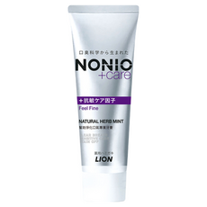LION 獅王 NONIO 終結口氣抗敏牙膏，雙重淨化，徹底潔淨，持久清新，薄荷配方，修護琺瑯，防蛀抗酸, 130g, 1條