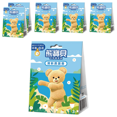 熊寶貝 衣物香氛袋 Set 3入, 全新可愛包裝，搭配獨特造型香氛袋，精油萃取，持久香氣，有效消除異味，保持空氣清新, 6盒, 清新晨露香