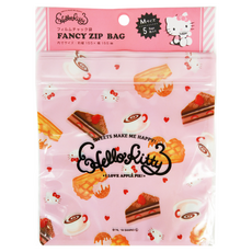 Hello Kitty 凱蒂貓 夾鍊袋 18.5x17cm 中(M) 5枚入 收納袋, 中(M), 5枚, 1組