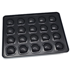 BENICE 20格迷你瑪德蓮模具, 340x260x20毫米, 耐熱溫度5-200°C, 340*260*20mm, 1個
