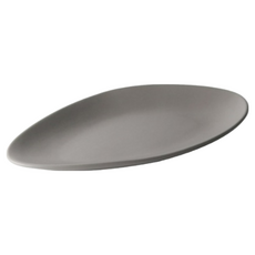 ERATO 鵝卵石造型陶瓷盤 灰色 27.6公分, 27cm, 1個