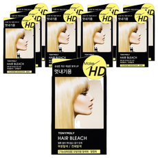 TONYMOLY Make HD 漂髮劑第1劑 Set, 對頭髮損傷較小, 讓髮色變漂亮的漂髮劑, 10盒