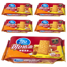 可口 蜂蜜燕麥 餅乾 一條裝, 100g, 5包
