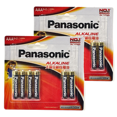 Panasonic 大電流鹼性AAA電池 4號, 10顆, 2組