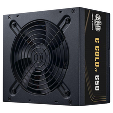 COOLER MASTER 酷碼 G Gold 650 V2 直出線ATX3.0 Ready, 80 Plus 金牌認證, 智慧靜音風扇, 電源編織線材