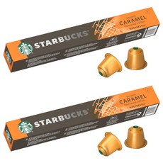 STARBUCKS 星巴克 順滑焦糖風味膠囊咖啡 Nespresso咖啡機適用, 5.1g, 10顆, 2盒