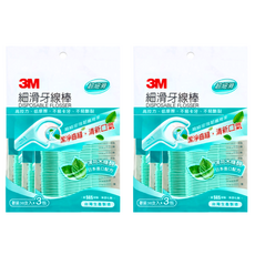 3M 細滑牙線棒 薄荷木糖醇, 22cm, 114支, 2袋