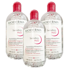 BIODERMA H2O高效潔膚液, 500ml, 3瓶