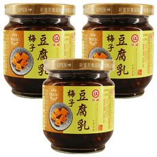 江記 梅子豆腐乳，台灣名產，無添加防腐劑和色素, 200g, 3罐