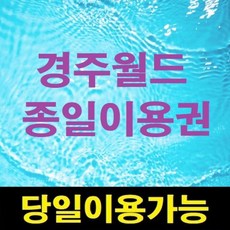 [경북경주] [당일가능][문자전송] ★특가판매★경주월드 종일이용권