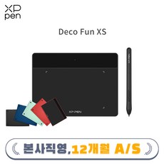 [최신모델]엑스피펜XP-PEN 데코펀 Deco Fun XS S L 펜 타블렛 8192필압 핸드폰 호환 가능, 레드XS
