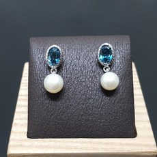 천연담수진주귀걸이