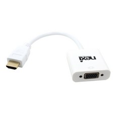 [NEXI] HDMI to RGB(VGA) 컨버터 오디오 미지원 NX-HV05 / NX358 [화이트], 1개