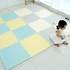 국산 어린이 놀이방매트 KC인증 PE소재 층간소음 퍼즐매트 어린이집 50x50, 그린, 1개