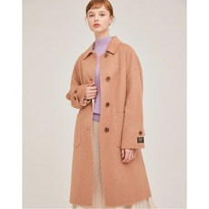 헤지스 여성 19FW 코랄 포켓배색 알파카혼방 코트 HSCO9D023C2