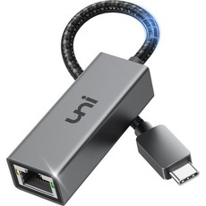 USB-C-이더넷 어댑터 1Gbps uni [Thunderbolt 3/4 호환] 기가비트 네트워크 어댑터 노트북 Nintendo Switch MacBook Pro/Air M, Grey-USB C-Switch Compatible